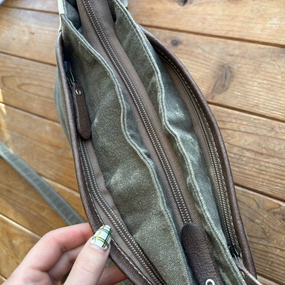 Myra Upcycled Canvas Crossbody Bag - Picture 2 of 6